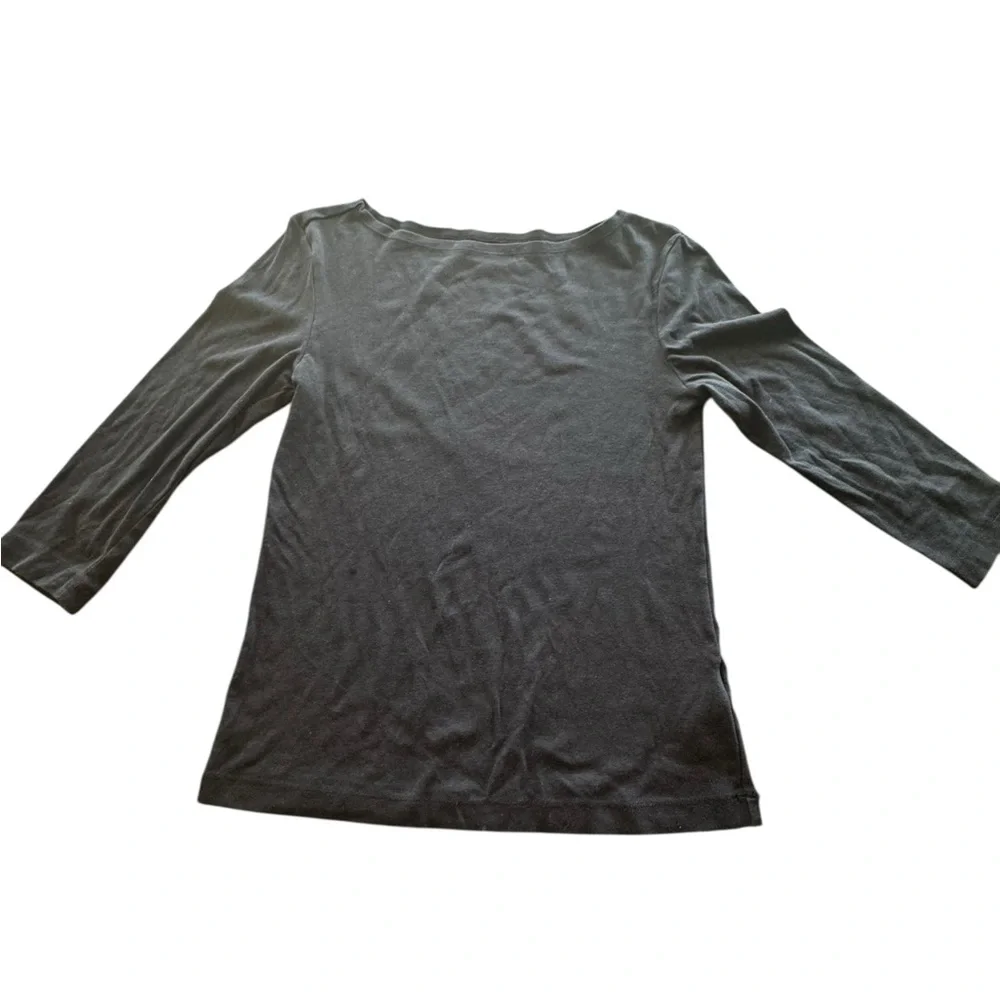 Amazon Essentials Black 3/4 Sleeve Tee – Size M - Picture 1 of 4